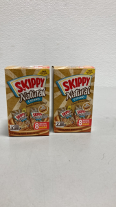 (2) Boxes of Skippy Natural Creamy Peanut Butter Packs SP1