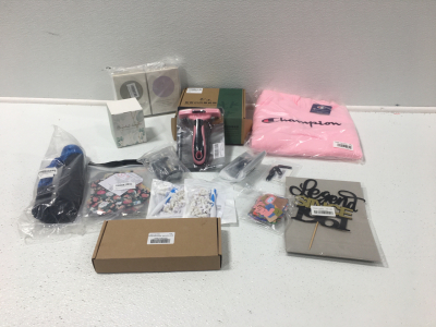 Pink Sweater Size XL, Slow Feeding Dog Bowl, Beileshi Tactical, Candle, Shackles, Brackets, Earwax Removers, Masks, Pet Brush and More SP6