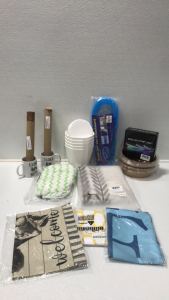 (1) Matching Couples Mug Set (2) 100-pcs Air Fryer Liner (5) Matching Planters (1) Table Cloth (1) RBG LED Strip Lights and More Home D�cor SP18