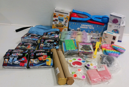 Snowball Makers, Scratch Notebooks, Among Us Figures, Fidget Pop Its And More Fun Items SP16