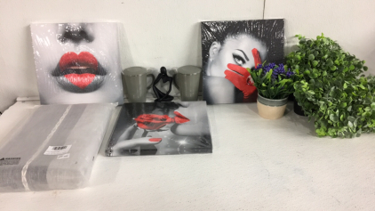 Fake Plants - Wall Art - Tea Cups - Table Cloth SP12