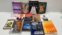 (14) Various Books: Astrophysics, Classics, Self Help, Fiction Novel