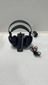 (1) Sony Wireless Headphones With Charging Dock and Power Cord