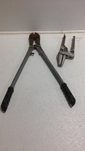 (1) Timberline Tool Firefighters Clamp (1) Pair of 24” Bolt Cutters