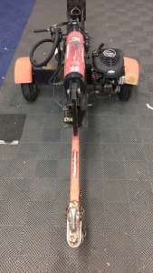 Log Splitter Machine on A Trailer