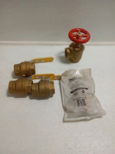 (3) Smith-Cooper 1-1/2" IPS Ball Valves (1) Nibco 1-1/4" x 1-1/4" x 3/4" Coppr Tee (1) 1-1/2" Fire Hose Valve