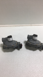 (2) Emerson-Fisher 2-Stage Gas regulators