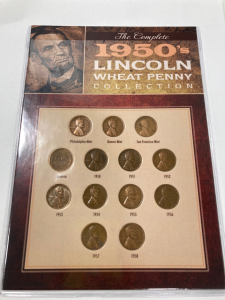 Complete 1950’s Lincoln Wheat Penny Collection