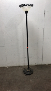 (1) Tall Floor Lamp w/ Glass Shade