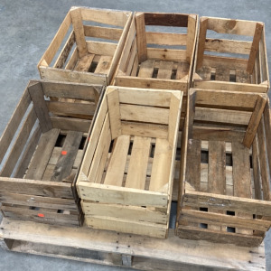 (6) Wood Crates