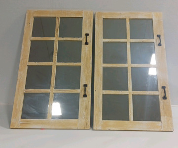 (2) Windowpane Mirrors