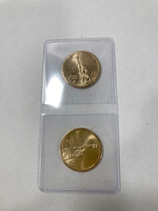 (2) American Innovation Pennsylvania Polio Vaccine 1953 $1 Coins