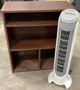 Small Bookshelf, Tall Fan