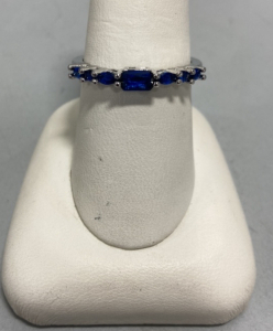 Blue Sapphire Ring .925 Size 9
