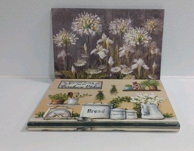 Farmhouse Kitchen And Flower Canvas Prints