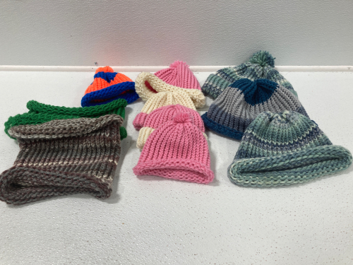 Lot of Crochet Hats