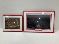 Two Nebraska Stadium Framed Pictures.