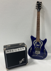 Blue First Act Electric Guitar and Amp