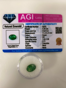 (2) Certified Natural Gemstones