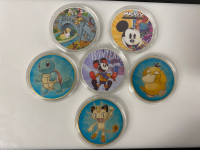 (6) Collectible Pokémon/ Disney Coins