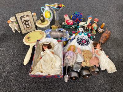 Assorted Collectibles Including: Dolls, Figurines, Bella and More