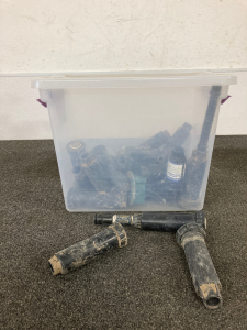 Tote Of Sprinkler Parts