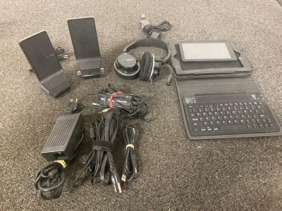Box of assorted electronics