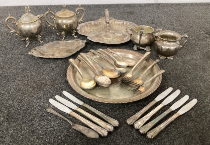 Assorted Serveware And Flatware