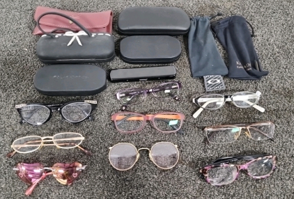 Large Assortment Of Glasses & Cases