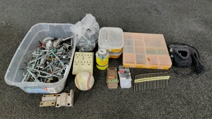Nails, Screws, Bolts, Battery Charger and More