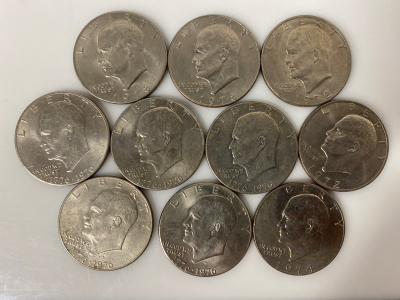 (10) Eisenhower Dollars