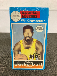 Wilt Chamberlain Basketball Video With Sport Card