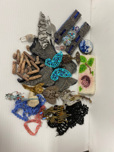 Assorted Beaded Collectibles, Pins, Pendants and more