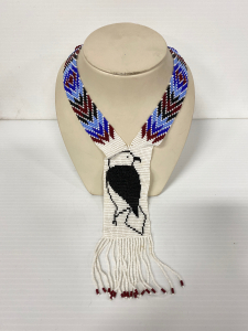 Beautiful Beaded Native American Necklace with Eagle