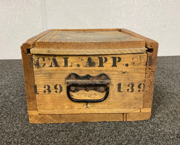 Small Wooden Ammo Box 12”x 10”x 6.5”