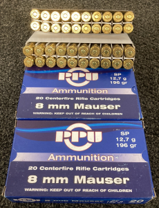 (40) Rounds 8mm Mauser Ammo