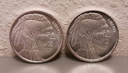 (2) Half Troy Ounce Rounds .999 Fine Silver