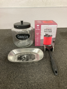 Cookie Jar, Utensil Holder, Bread Bowl And More