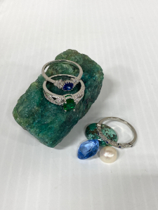 Assorted Jewelry Includes: Rings and Precious Stones