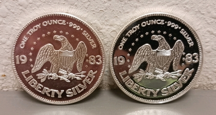 (2) Troy Ounce .999 Fine Silver Rounds - Verified Authentic
