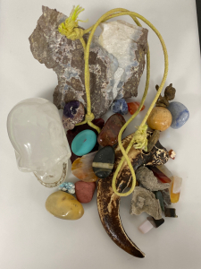 Assorted Polished Stones, Arrowhead Necklace, Claw Necklace and more