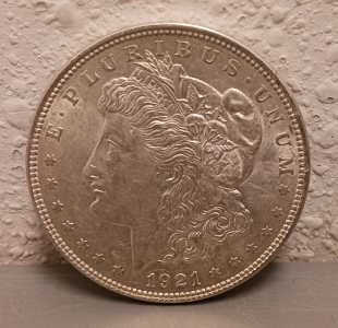 1921 Silver Morgan Dollar - Verified Authentic