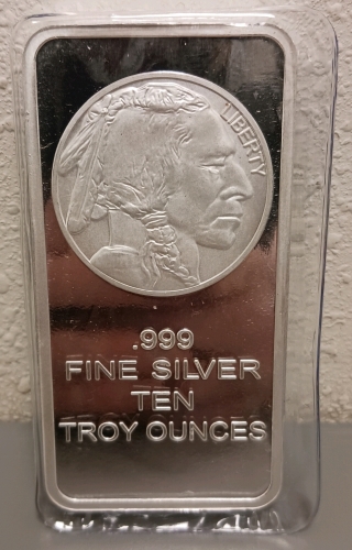 10 Troy Ounce Bar .999 Fine Silver - Verified Authentic