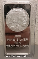 10 Troy Ounce Bar .999 Fine Silver - Verified Authentic