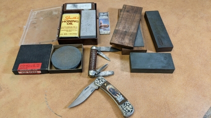 Wyatt Earp Pocket Knife, Sharpening Kit, More