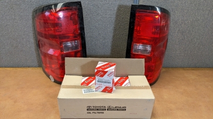 Rear Light Assemblies, (9) Oil Filters