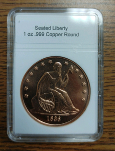 US Seated Liberty Copper Coin