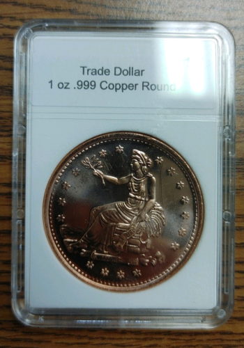 US Trade Dollar Copper Coin