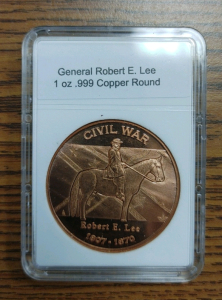 Civil War General Robert E. Lee Copper Coin