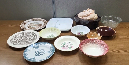 Assorted Plates, Bowls, Cookie Jar and More